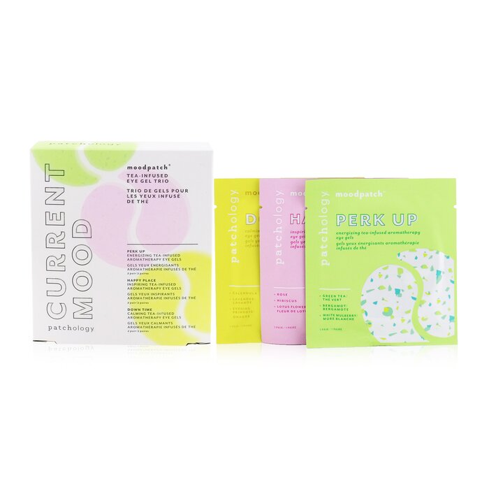 Patchology Moodpatch - Current Mood Tea-Infused Eye Gel Trio Set: (Perk Up, Happy Place, Down Time) 6pairsProduct Thumbnail