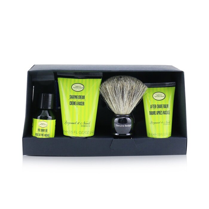 The Art Of Shaving The Four Elements of The Perfect Shave Set with Bag - Bergamot & Neroli : Pre Shave Oil + Shave Crm + A/S Balm + Brush + Razor - סט גילוח מושלם 5pcs+1BagProduct Thumbnail