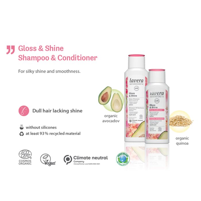Lavera Gloss & Shine Gloss Շամպուն (թթած մազերի) 250ml/8.8ozProduct Thumbnail