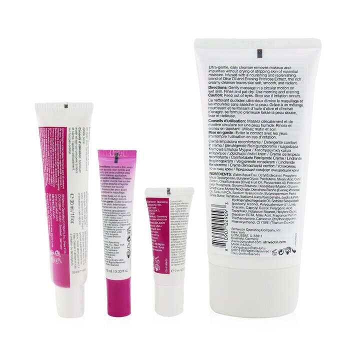 StriVectin Skin Transforming Collection (Full Size Trio):  Cleanser 150ml + Eye Concentrate (30ml+7ml) + Eyes Primer 10ml  4pcsProduct Thumbnail