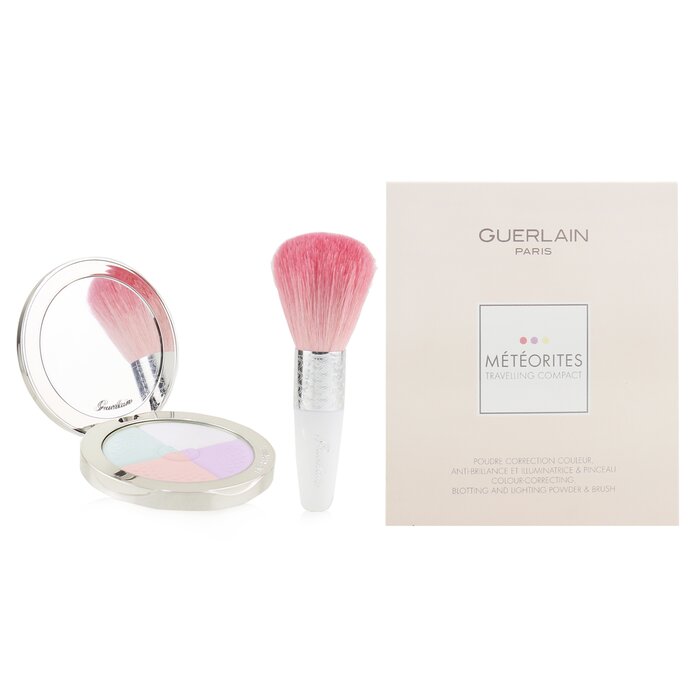 Guerlain Meteorites Travelling Compact Colour Correcting, Blotting And Lighting Powder And Brush 2pcsProduct Thumbnail