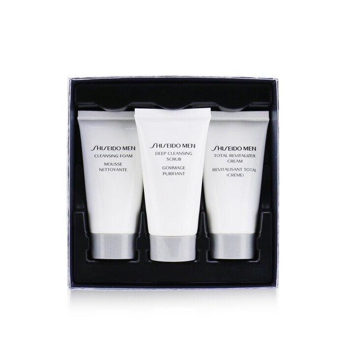 Shiseido Total Age Defense 3-Pieces Set סט ניקוי העור: Cleansing Foam 30ml + Cleansing Scrub 30ml + Revitalizer Cream 30ml 3pcsProduct Thumbnail