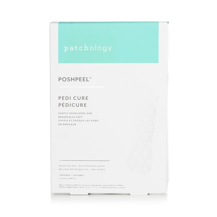 Patchology PoshPeel Pedi Cure - Gently Exfoliates & Resurfaces Feet (1 Treatment)  2x20ml/0.68ozProduct Thumbnail