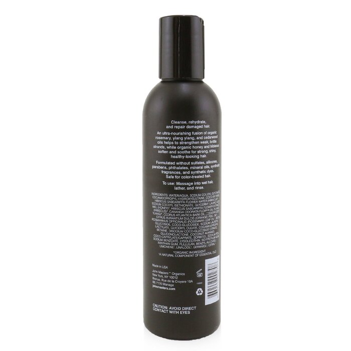 John Masters Organics Repair Shampoo For Damaged Hair with Honey & Hibiscus 177ml/6ozProduct Thumbnail