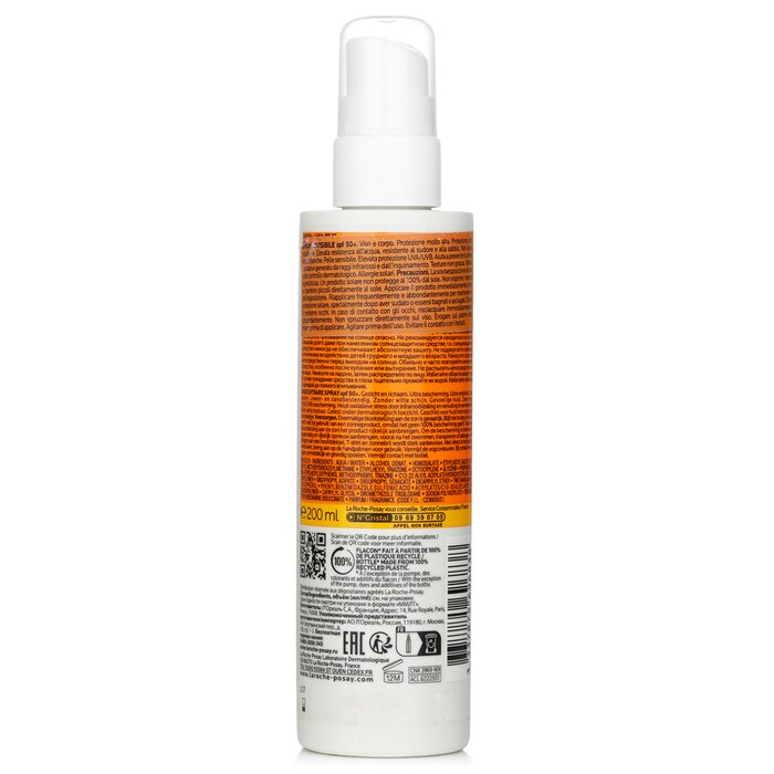 La Roche Posay Anthelios Ultra Resistant Invisible Spray SPF 50+ (για ευαίσθητο δέρμα) 200ml/6.7ozProduct Thumbnail