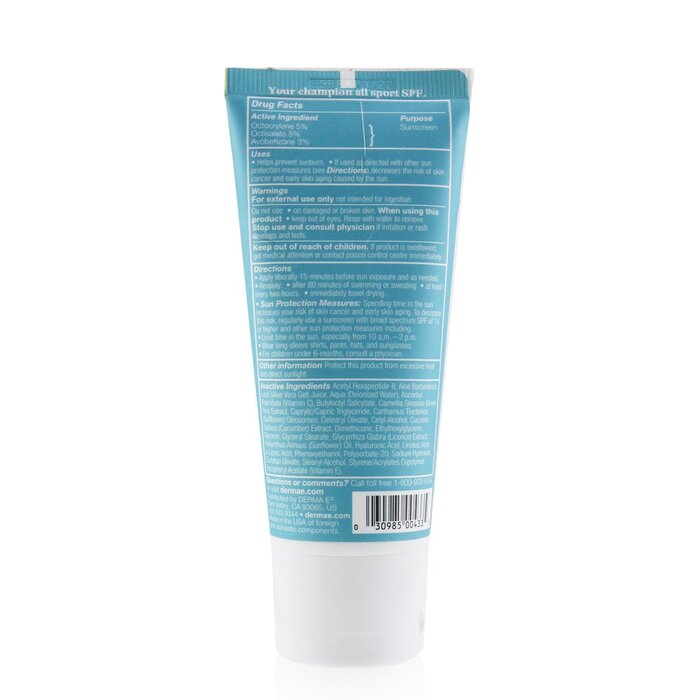 Derma E All Sport Performance Face Sunscreen SPF 30 קרם הגנה לפנים 59ml/2ozProduct Thumbnail