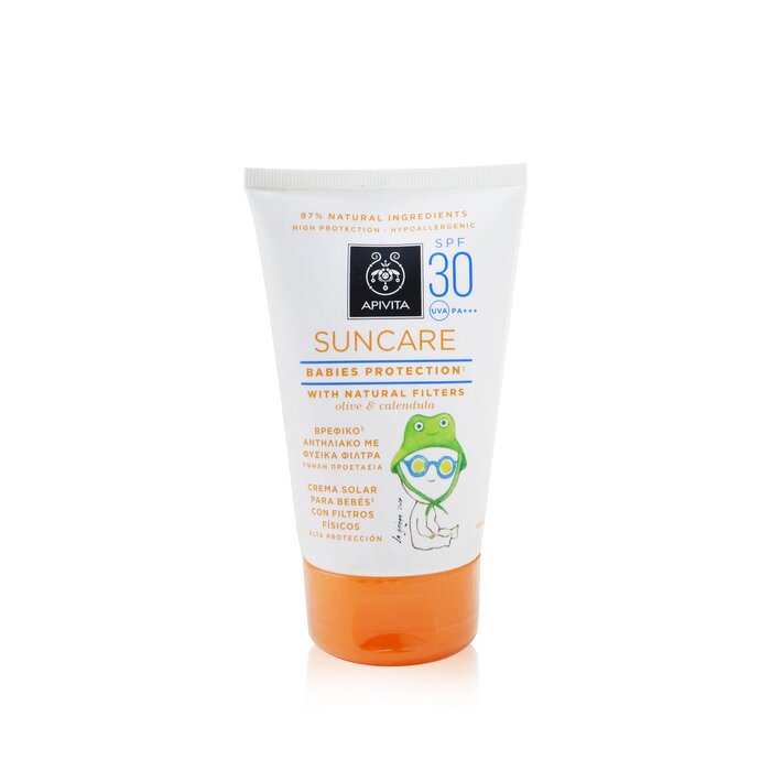 Apivita Suncare Babies Protection SPF 30 With Natural Olive & Calendula (Exp. Date: 11/2020) 100ml/3.4ozProduct Thumbnail