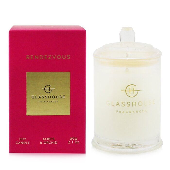 Glasshouse Triple Scented Soy Candle - Rendezvous (Amber & Orchid) 60g/2.1ozProduct Thumbnail