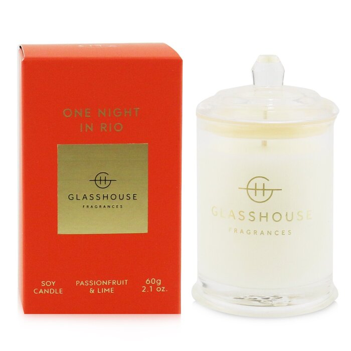 Glasshouse Triple Scented Soy Candle - One Night In Rio (Passionfruit & Lime)  60g/2.1ozProduct Thumbnail