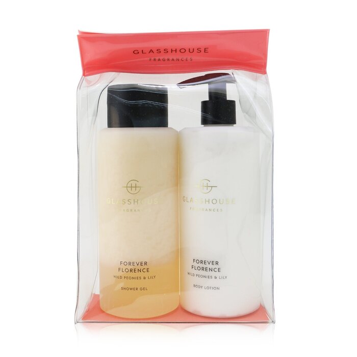 Glasshouse Forever Florence (Wild Peonies & Lily) Body Duo : ג'ל רחצה + קרם גוף 2x400ml/13.52ozProduct Thumbnail