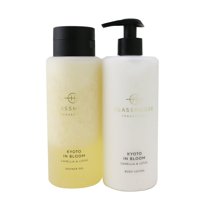 Glasshouse Kyoto In Bloom (Camellia & Lotus) Body Duo: Shower Gel + Body Lotion 2x400ml/13.52Product Thumbnail