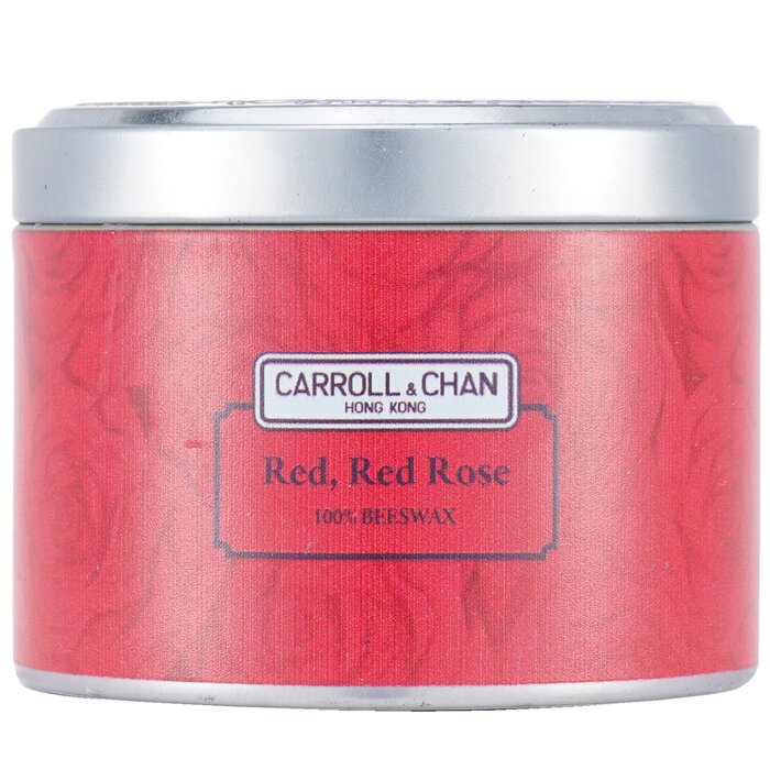 Carroll & Chan Vela en Lata 100% de Cera de Abejas - Red Red Rose  (8x6) cmProduct Thumbnail
