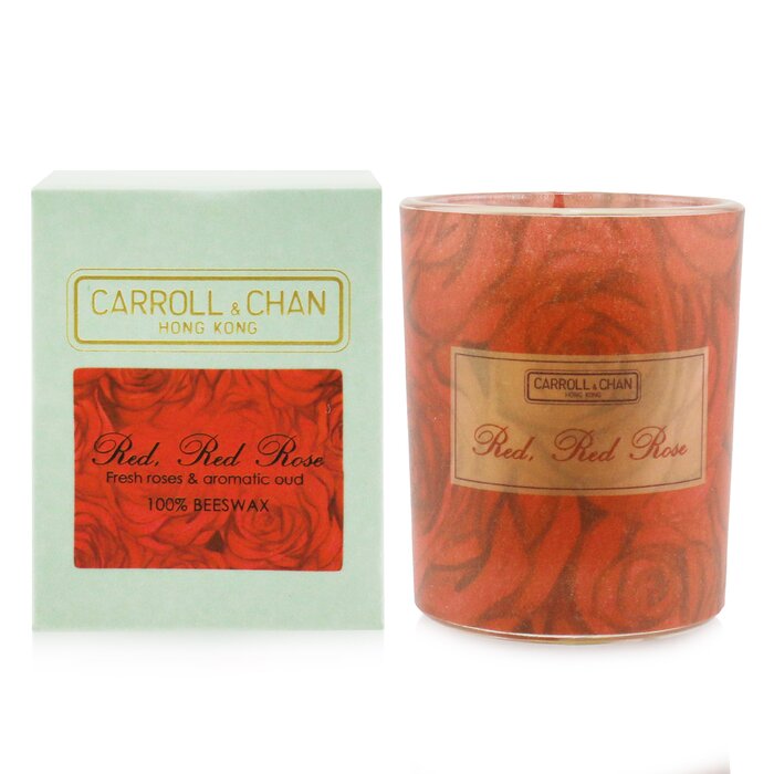 Carroll & Chan شمع نذري بشمع العسل 100% - Red Red Rose 65g/2.3ozProduct Thumbnail