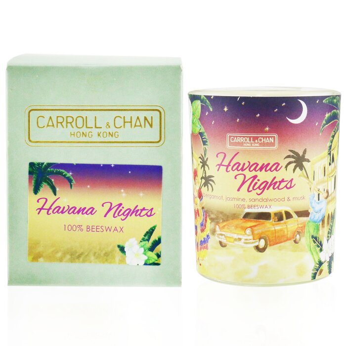 Carroll & Chan 100% 蜂蜡玻璃装蜡烛 - 哈瓦那之夜 65g/2.3ozProduct Thumbnail