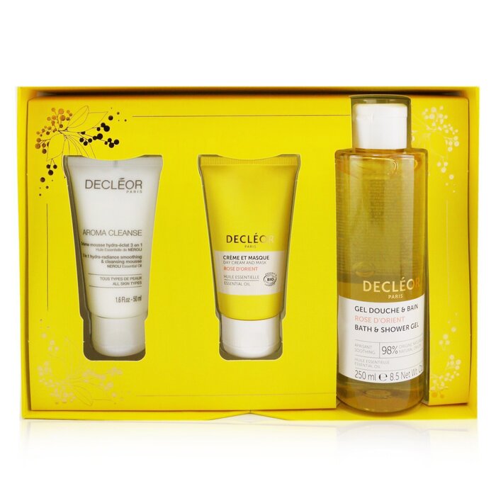 Decleor Infinite Soothing Rose Damascena Skincare Set: Aroma Cleanse Cleansing Mousse+ Κρέμα & Μάσκα Ημέρας+ Τζελ μπάνιου και ντους 3pcsProduct Thumbnail