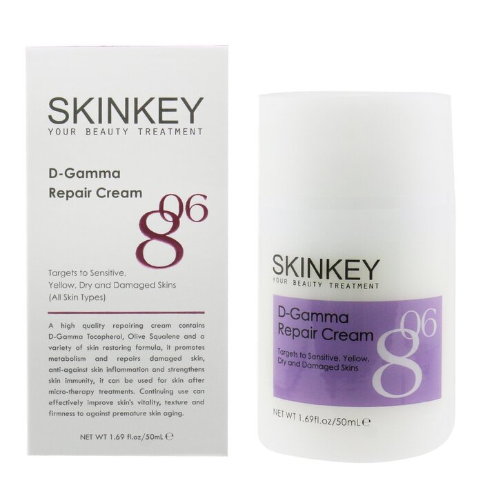 SKINKEY D-Gamma Repair Cream -Targets To Sensitive, Yellow, Dry & Damaged Skins (All Skin Types) - קרם לטיפול העור רגיש, צהוב או פגום - לכל סוגי העור 50ml/1.69ozProduct Thumbnail