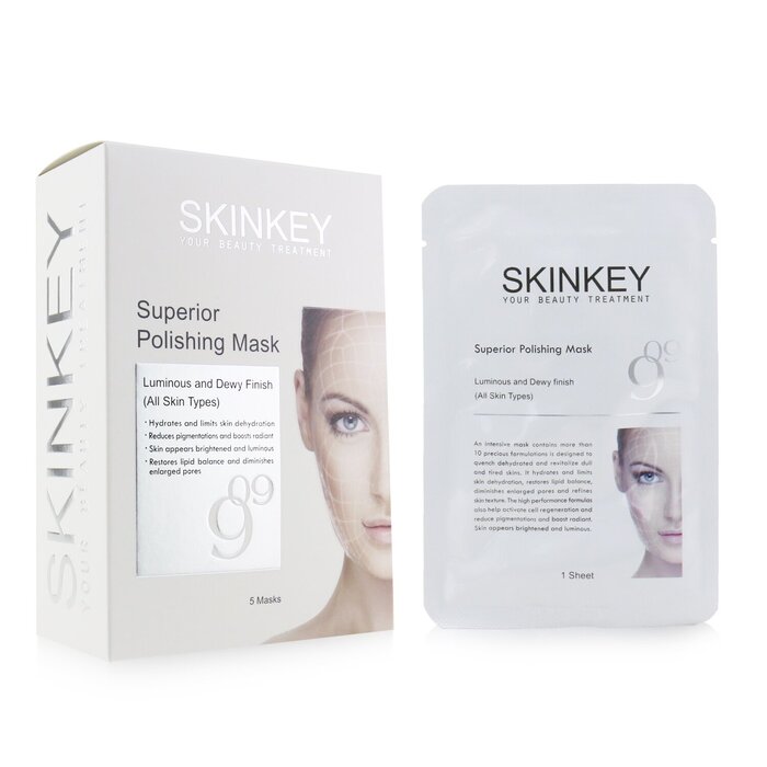 SKINKEY 保濕系列尊貴拋光面膜（所有皮膚類型）-亮膚和水潤修飾 5pcsProduct Thumbnail