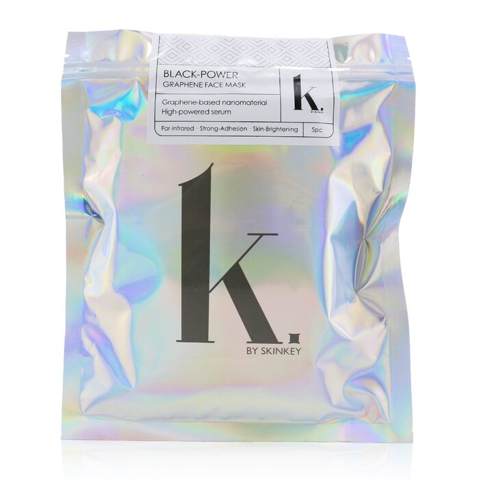 SKINKEY K. Series 黑色-石墨烯面膜-持久效果，強貼臉度和美白肌膚 5pcsProduct Thumbnail