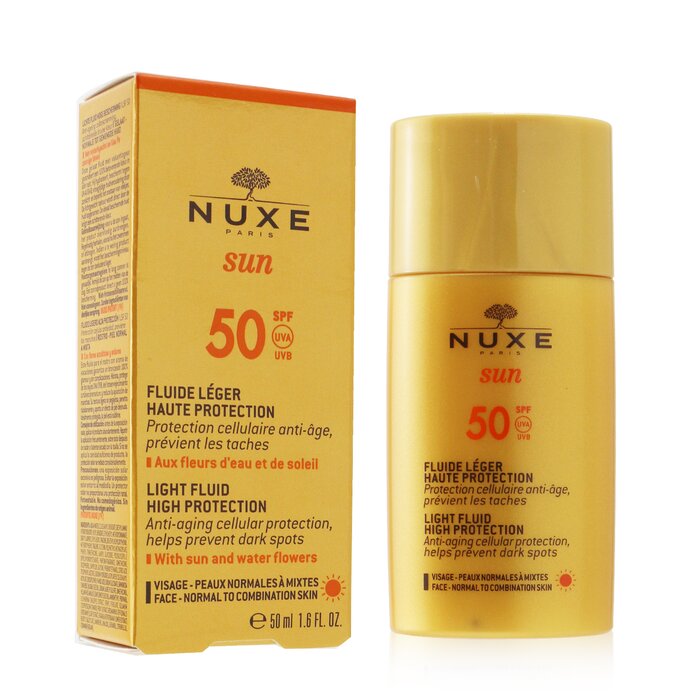 Nuxe Nuxe Sun Легкий Флюид для Лица - Солнцезащитный SPF50 (для Нормальной и Комбинированной Кожи) 50ml/1.6ozProduct Thumbnail