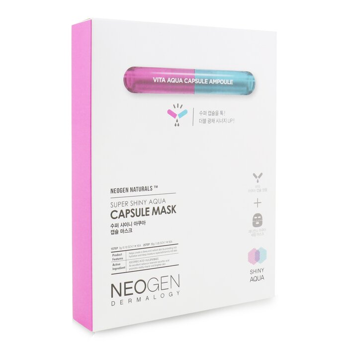 Neogen Super Shiny Aqua Capsule Mask 5sheetsProduct Thumbnail