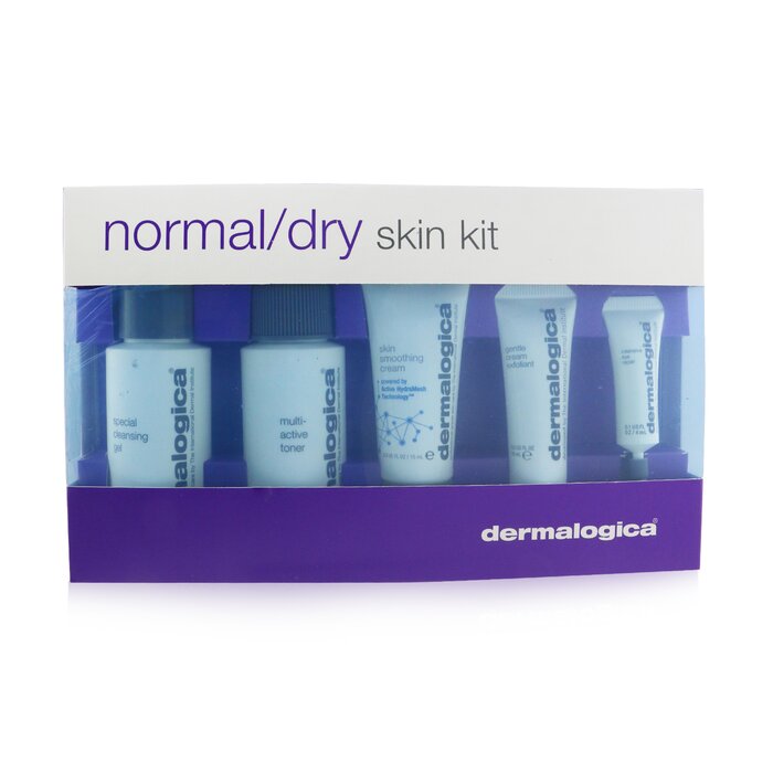 Dermalogica ערכה לעור רגיל/יבש: Cleanser + Toner + Smoothing Cream + Exfoliant + Eye Reapir (קופסה מעט פגומה) 5pcsProduct Thumbnail