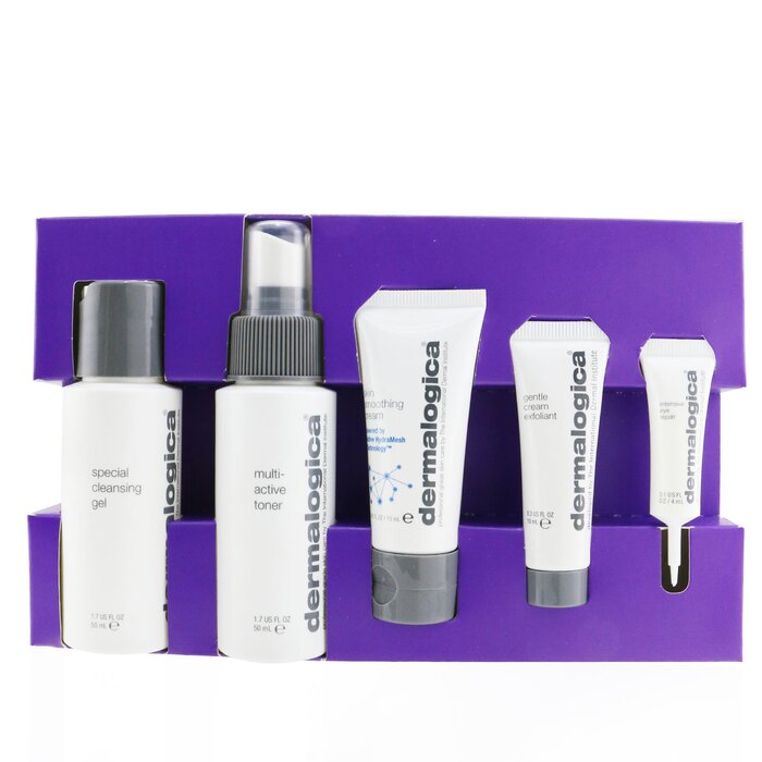Dermalogica Normal/ Dry Skin Kit: Cleanser + Toner + Smoothing Cream + Exfoliant + Eye Reapir (Unboxed) 5pcsProduct Thumbnail