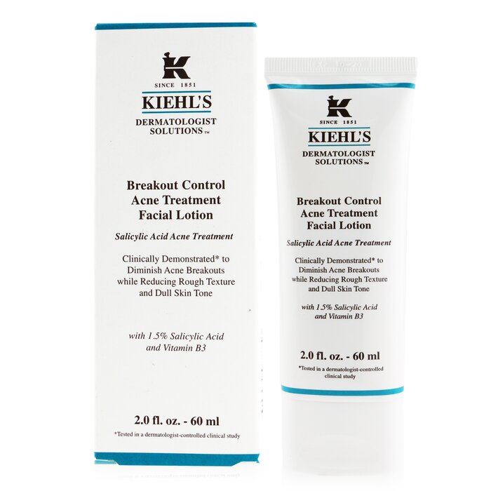 Kiehl's Dermatologist Solutions Breakout Control Acne Treatment Facial Lotion (Exp. 10/2020) 60ml/2ozProduct Thumbnail