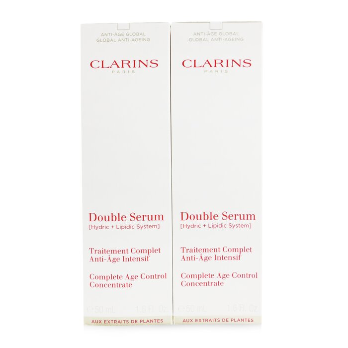 クラランス Clarins Double Serum (Hydric + Lipidic System) Complete Age Control Concentrate Duo Set 2x50ml/1.7ozProduct Thumbnail