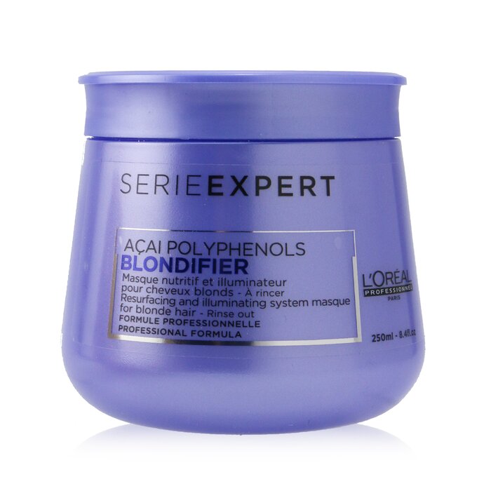 L'Oreal Professionnel Serie Expert - Blondifier Acai Polyphenols Resurfacing and Illuminating System Masque (For Blonde Hair) 250ml/8.4ozProduct Thumbnail
