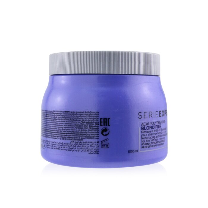 L'Oreal Professionnel Serie Expert - Blondifier Acai Polyphenols Resurfacing and Illuminating System Masque (For Blonde Hair) 500ml/16.9ozProduct Thumbnail