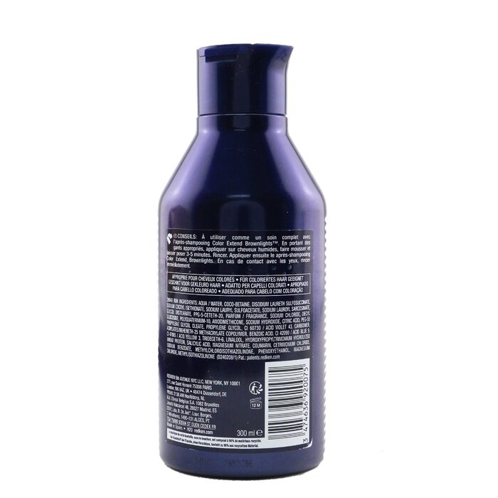 Redken Color Extend Brownlights Champú Tonificador Azúl (Anti-Cobre Para Morenas Naturales e Iluminadas) 300ml/10.1ozProduct Thumbnail