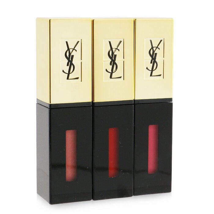 Yves Saint Laurent YSL聖羅蘭 Rouge Pur Couture Vernis à Lèvres唇釉3支裝 ( 3x6ml/0.2ozProduct Thumbnail