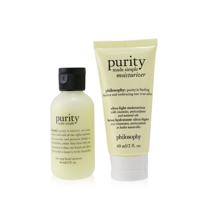Philosophy 2-Pieces Get Set: One-Step Facial Cleanser 60ml + Ultra-Light Mosturizer 60ml  2pcs+1pouchProduct Thumbnail