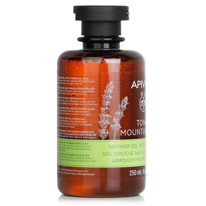 Apivita Gel de banho tônico para chá de montanha com óleos essenciais 250ml/8.45ozProduct Thumbnail