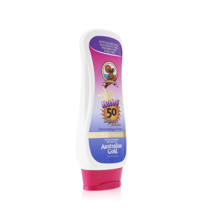 Australian Gold Lotion Sunscreen Broad Spectrum SPF 50 - For Baby (Exp. Date: 01/2021) 237ml/8ozProduct Thumbnail