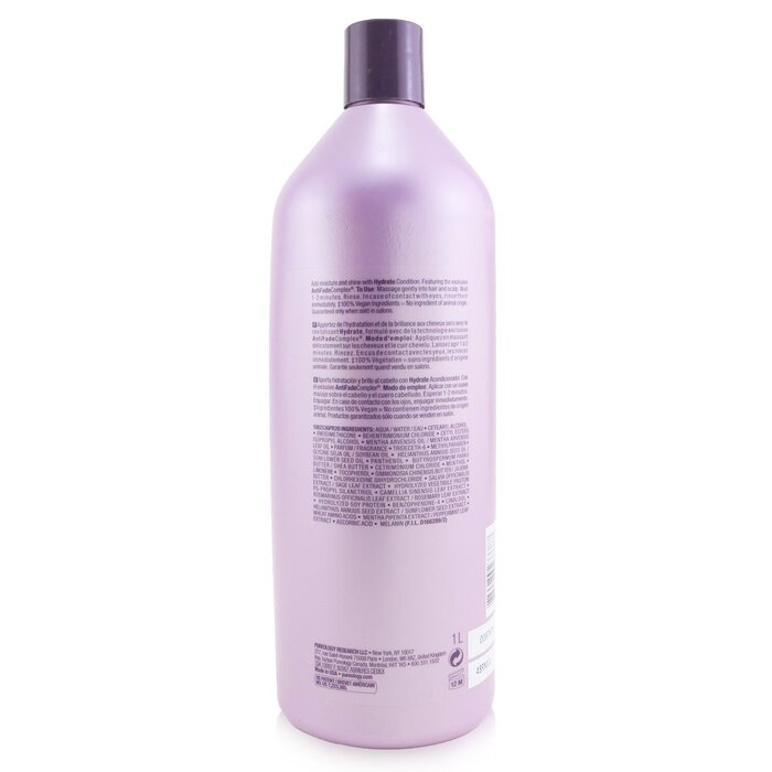 Pureology Hydrate Condition (For Dry Colour-Treated Hair) טיפול הזנה עבור שיער יבש וצבוע 1000ml/33.8ozProduct Thumbnail