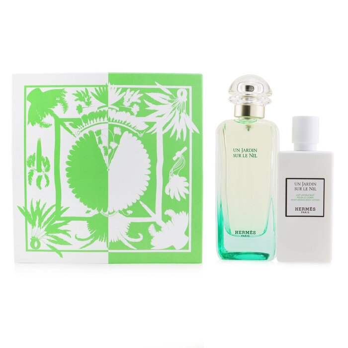 Hermes 愛馬仕  Un Jardin Sur Le Nil 香水套裝：淡香水 100ml/3.3oz + 潤膚乳 80ml/2.7oz 2pcsProduct Thumbnail