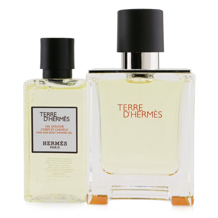 Hermes Terre D'Hermes Coffret: Eau De Toilette Spray 50ml/1.6oz + Gel de Ducha de Cabello Y Cuerpo 40ml/1.35oz 2pcsProduct Thumbnail