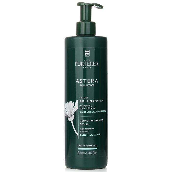Rene Furterer Astera Sensitive Dermo-Protective Ritual High Tolerance Shampoo - Sensitive Scalp (מוצר למספרה)שמפו לקרקפת רגישה 600ml/20.2ozProduct Thumbnail