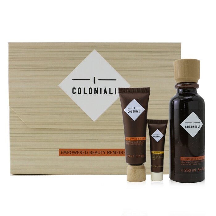 I Coloniali The Potion Of Regeneration Set: 1x Regenerating & Velveting - Regenerating Bath & Shower Cream - 250ml/8.4oz + 1x Regenerating & Velveting - Velveting Hand Cream - 50ml/1.7oz + 1x Age Recover - Replumping Day Cream SPF 15 - 10ml/0.3oz 3pcsProduct Thumbnail