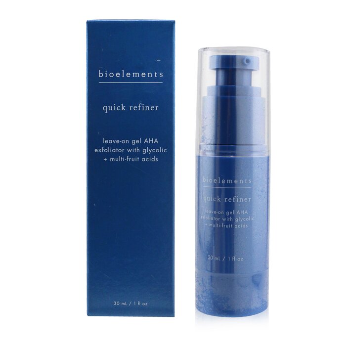 Bioelements Quick Refiner - Leave-On Gel AHA Exfoliator with Glycolic + Multi-Fruit Acids - For All Skin Types, Except Sensitive 30ml/1ozProduct Thumbnail