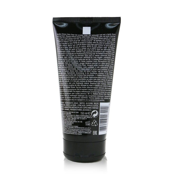 Redken Brews Extra Clean Gel (No Flaking / No Crunch / Non-Sticky) 150ml/5ozProduct Thumbnail