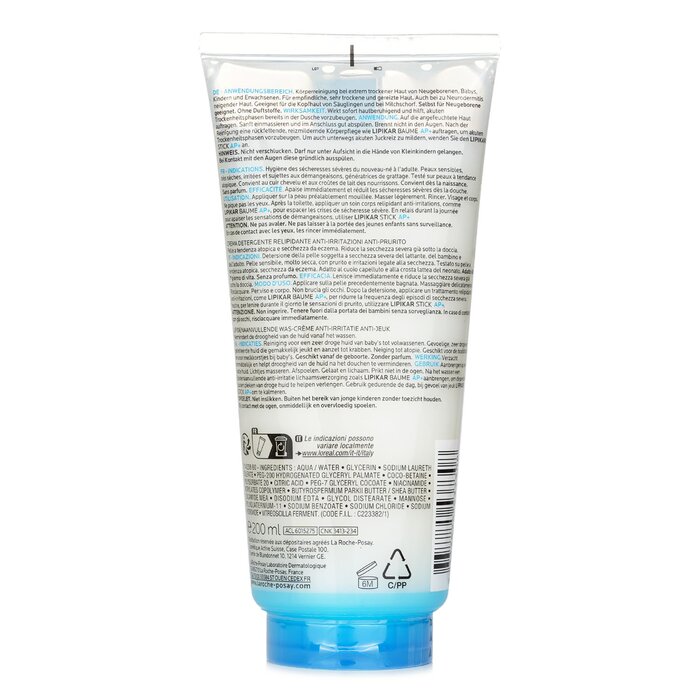 La Roche Posay Lipikar Syndet AP+ Lipid Replenishing Cream Wash 200ml/6.7ozProduct Thumbnail