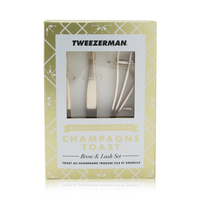 Tweezerman Champagne Toast Набор для Бровей и Ресниц (Metallic Collection) 3pcsProduct Thumbnail