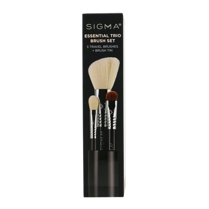 Sigma Beauty Essential Trio Brush Set 3pcs+1 TinProduct Thumbnail