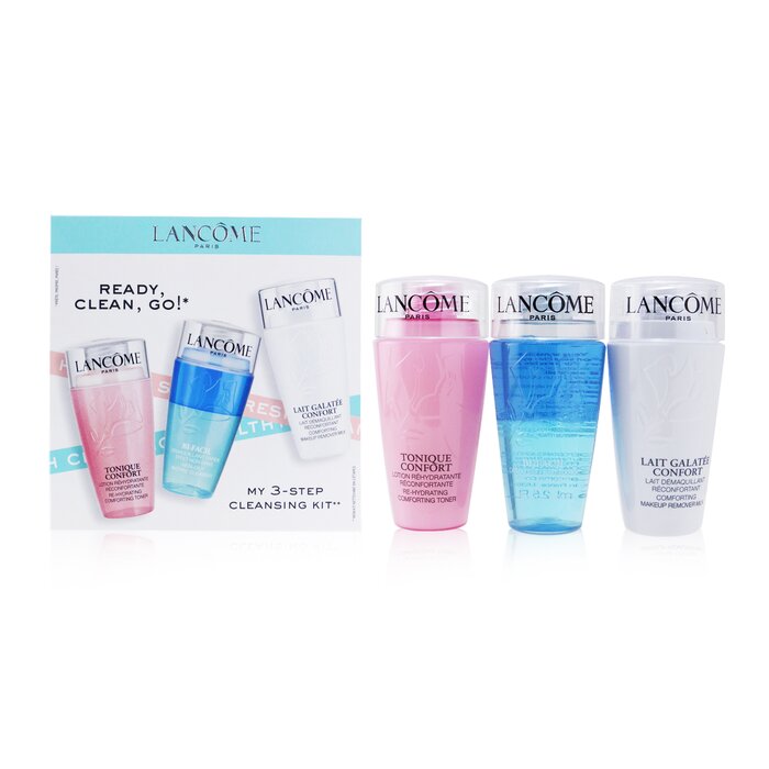 Lancome My 3-Step Cleansing Kit: Bi-Facial 75ml + Confort Galatee 75ml + Confort Tonique 75ml - ערכת ניקוי ב-3 שלבים 3pcsProduct Thumbnail