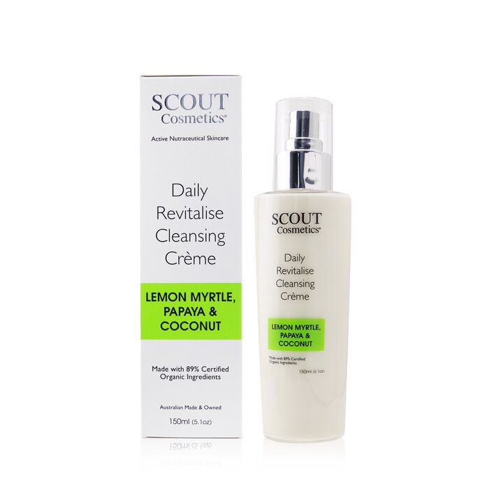 SCOUT Cosmetics Daily Revitalise Cleansing Creme with Lemon Myrtle, Papaya & Coconut (Exp. Date 01/2021) 150ml/5.1ozProduct Thumbnail