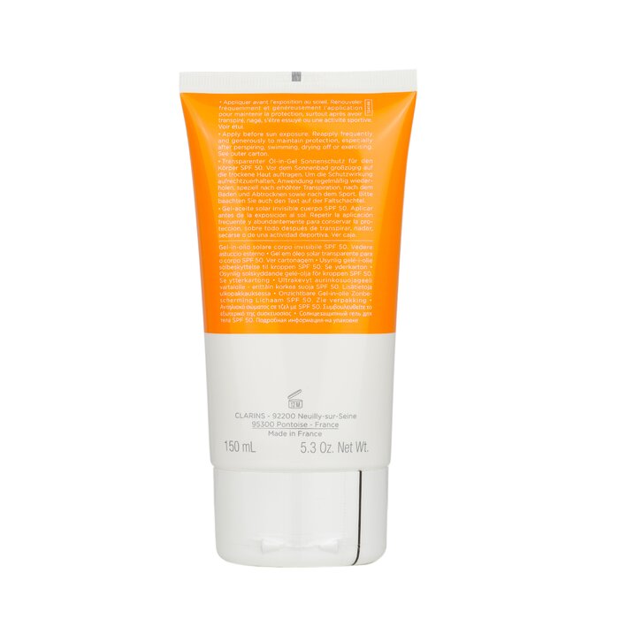 Clarins Invisible Sun Care Gel-To-Oil For Body SPF 50 - For Wet or Dry Skin 150ml/5.3ozProduct Thumbnail