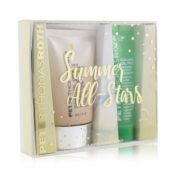 Peter Thomas Roth 彼得羅夫 Summer All-Stars 2-Piece Sun Care Kit: Max Mineral Naked SPF 45 Protective Lotion 30ml + Cucumber Gel Mask 30ml (Exp. Date 02/2021) 2pcsProduct Thumbnail