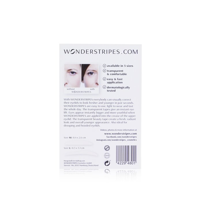 WONDERSTRIPES Wonderstripes The Instant Eye Lift Beauty Tapes (Medium + Large) 52tapesProduct Thumbnail